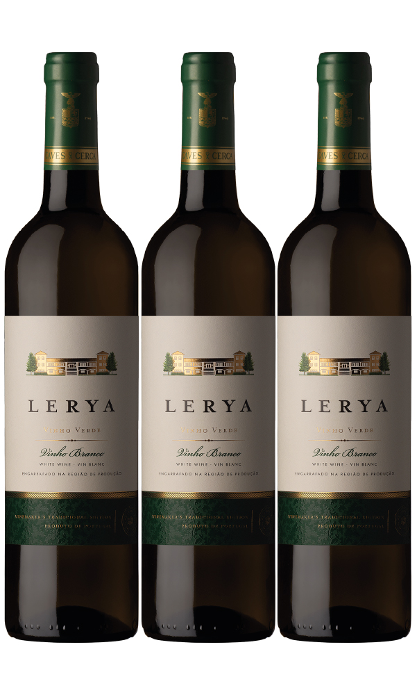 Lerya Vinho Verde Branco da Sub Região de Amarante Produzido por Caves da Cerca em Amarante Caixa 3