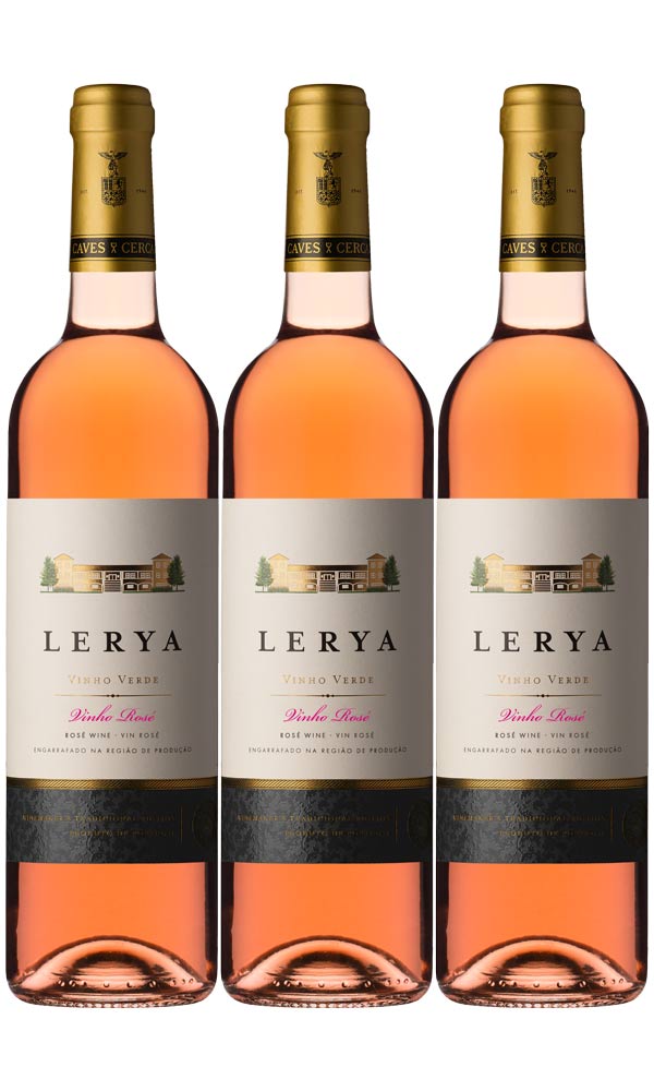Lerya Vinho Verde Rosé da Sub Região de Amarante Produzido por Caves da Cerca em Amarante Caixa 3