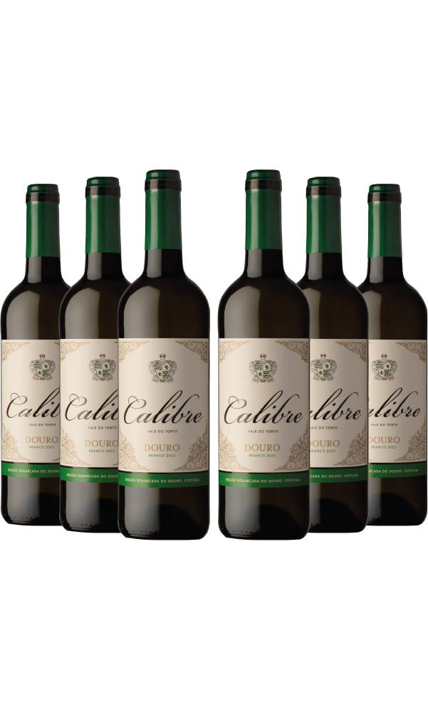 Calibre Douro Branco Colheita 2023 Produzido por Caves da Cerca em São João da Pesqueira Caixa 6