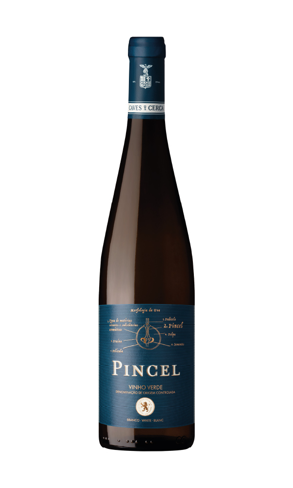 Pincel Vinho Verde Branco Produzido por Caves da Cerca S.A. em Amarante