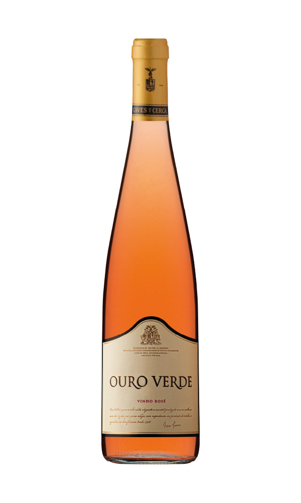 Ouro Verde Rosé. Vinho Rosé produzido em amarante por Caves da Cerca
