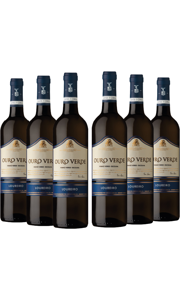 Ouro Verde Loureiro Escolha. Vinho Verde Branco Loureiro produzido por Caves da Cerca em Amarante