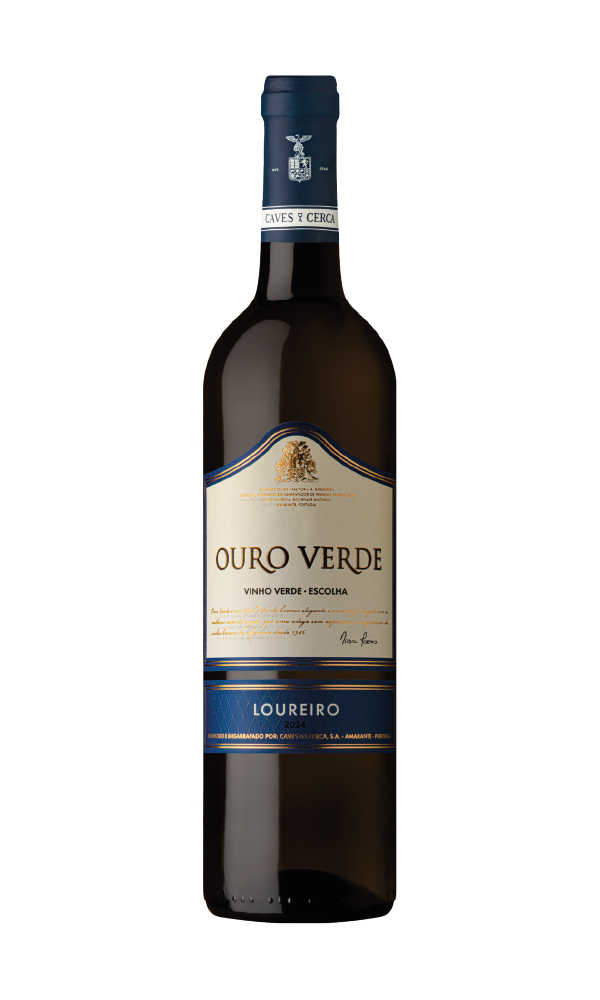 Ouro Verde Loureiro Escolha. Vinho Verde Branco Loureiro produzido por Caves da Cerca em Amarante