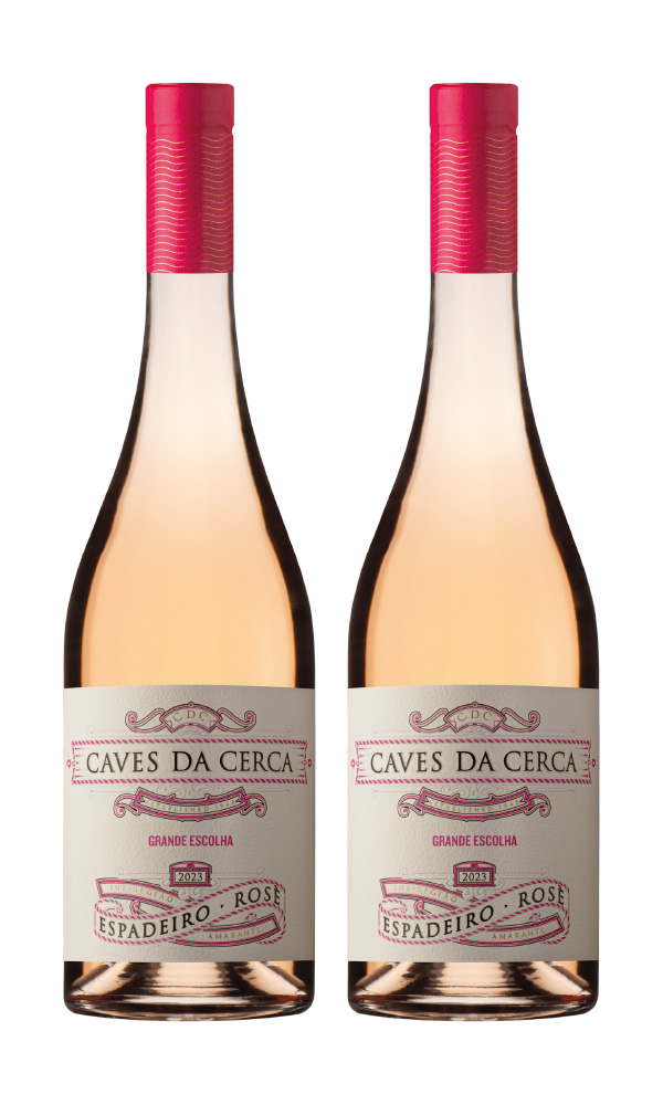 Caves da Cerca Espadeiro Grande Escolha 2023 Vinho Verde Rosé da Sub-Região de Amarante Produzido por Caves da Cerca em Amarante Caixa 2