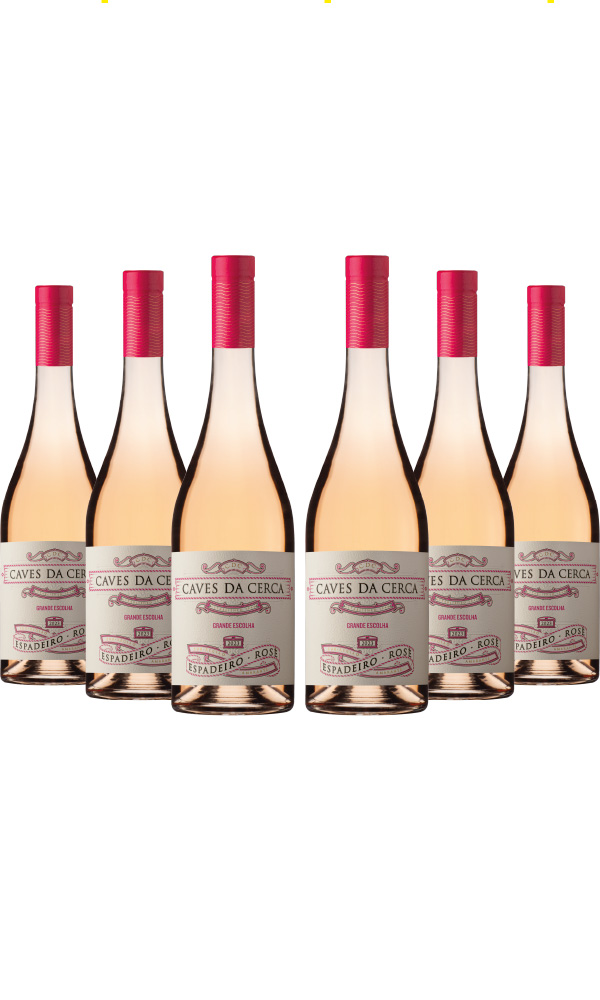 Caves da Cerca Espadeiro Grande Escolha 2023 Vinho Verde Rosé da Sub-Região de Amarante Produzido por Caves da Cerca em Amarante Caixa 6